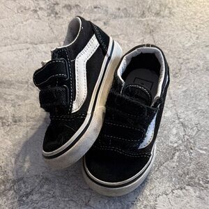 Vans Kids Black and White Sneakers